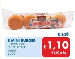 Offerta per Compagnia De' Panettieri - 8 Mini Burger a 1,1€ in MD