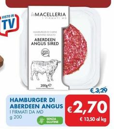 Offerta per I Firmati Da Md - Hamburger Di Aberdeen Angus a 2,7€ in MD