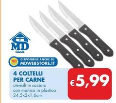 Offerta per 4 Coltelli Per Carne a 5,99€ in MD