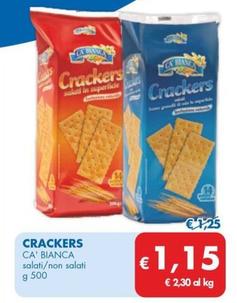 Offerta per Ca' Bianca - Crackers a 1,15€ in MD