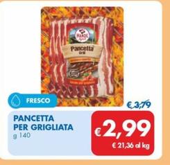 Offerta per Handl Tyrol - Pancetta Per Grigliata a 2,99€ in MD