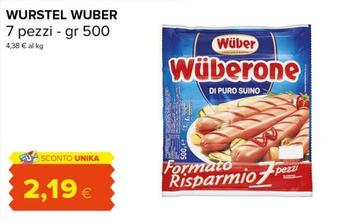 Offerta per Wuber - Wurstel a 2,19€ in Oasi