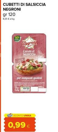 Offerta per Negroni - Cubetti Di Salsiccia a 0,99€ in Oasi
