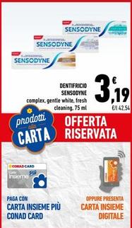 Offerta per Sensodyne - Dentifricio a 3,19€ in Conad