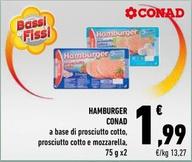 Offerta per Conad - Hamburger a 1,99€ in Conad Superstore