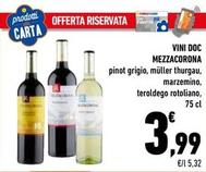 Offerta per Mezzacorona - Vini DOC a 3,99€ in Conad Superstore