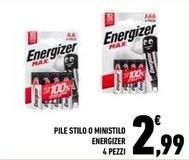 Offerta per Energizer - Pile Stilo O Ministilo a 2,99€ in Conad Superstore