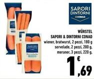 Offerta per Conad - Würstel Sapori & Dintorni a 1,69€ in Conad Superstore