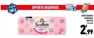 Offerta per Scottex - Carta Igienica L'Originale a 2,99€ in Conad Superstore