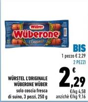 Offerta per Wuber - Würstel L'Originale Wüberone  a 2,29€ in Conad City