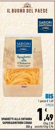 Offerta per Conad - Spaghetti Alla Chitarra Sapori&Dintorni  a 1,49€ in Conad City