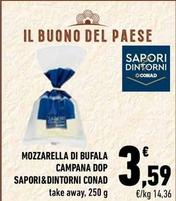 Offerta per  Conad - Mozzarella Di Bufala Campana DOP Sapori&Dintorni  a 3,59€ in Conad City