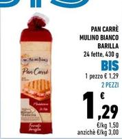 Offerta per  Barilla - Pan Carrè Mulino Bianco  a 1,29€ in Conad City