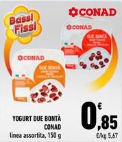 Offerta per  Conad - Yogurt Due Bontà  a 0,85€ in Conad City