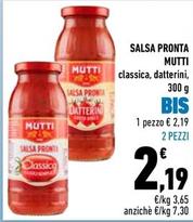 Offerta per  Mutti - Salsa Pronta  a 2,19€ in Conad City