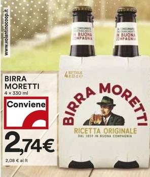 Offerta per Moretti - Birra a 2,74€ in Coop