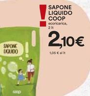 Offerta per Sapone liquido a 2,1€ in Coop