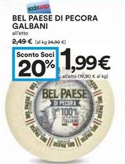 Offerta per Galbani - Bel Paese Di Pecora a 1,99€ in Coop