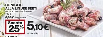 Offerta per Berti - Coniglio Alla Ligure a 5,1€ in Coop