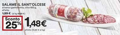 Offerta per Il Sant'olcese - Salame a 1,48€ in Coop