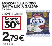 Offerta per Galbani - Mozzarella D'oro Santa Lucia a 2,79€ in Coop
