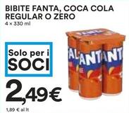 Offerta per Bibite Fanta, Coca Cola Regular O Zero a 2,49€ in Coop