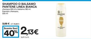 Offerta per Pantene - Shampoo O Balsamo Linea Bianca a 2,13€ in Coop