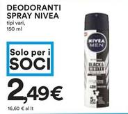 Offerta per Nivea - Deodoranti Spray a 2,49€ in Coop
