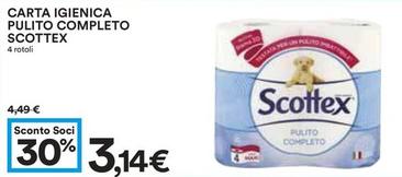 Offerta per Scottex - Carta Igienica Pulito Completo a 3,14€ in Coop
