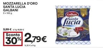 Offerta per Galbani - Mozzarella D'Oro Santa Lucia a 2,79€ in Coop