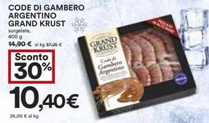 Offerta per Grand Krust - Code Di Gambero Argentino a 10,4€ in Coop