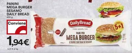 Offerta per Daily Bread - Panini Mega Burger Sesamo a 1,94€ in Coop