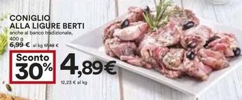 Offerta per Coniglio Alla Ligure Berti a 4,89€ in Coop