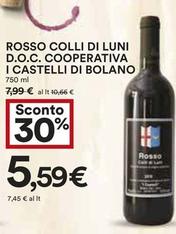 Offerta per Vino rosso a 5,59€ in Coop