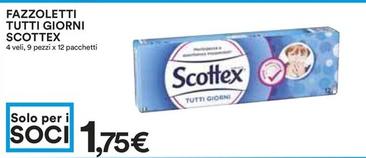 Offerta per Scottex - Fazzoletti Tutti Giorni a 1,75€ in Coop
