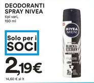 Offerta per Nivea - Deodoranti Spray a 2,19€ in Coop