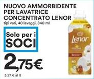 Offerta per Lenor - Nuovo Ammorbidente Per Lavatrice Concentrato a 2,75€ in Coop