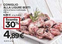 Offerta per Berti - Coniglio Alla Ligure a 4,89€ in Coop