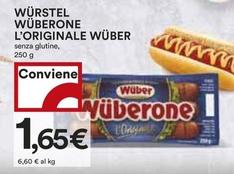 Offerta per Wuber - Wurstel Wuberone L'originale a 1,65€ in Coop