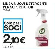 Offerta per Cif - Linea Nuovi Detergenti Per Superfici a 2,1€ in Coop