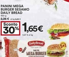 Offerta per Daily Bread - Panini Mega Burger Sesamo a 1,65€ in Coop