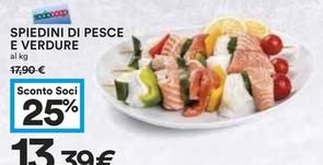 Offerta per Spiedini Di Pesce E Verdure a 13,39€ in Coop