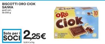 Offerta per Oro Saiwa - Biscotti Ciok a 2,25€ in Coop