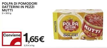 Offerta per Mutti - Polpa Di Pomodori Datterini In Pezzi a 1,65€ in Coop