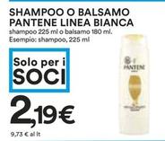 Offerta per Pantene - Linea Bianca Shampoo O Balsamo a 2,19€ in Coop
