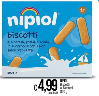 Offerta per Nipiol - Biscotti Ai 6 Cereali a 4,99€ in Coop