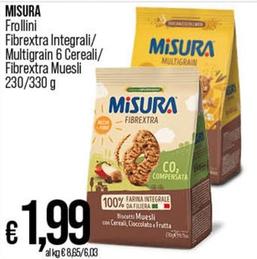 Offerta per Misura - Frollini Fibrextra Integrali a 1,99€ in Coop