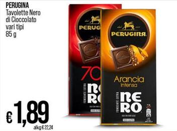 Offerta per Perugina - Tavolette Nero Di Cioccolato a 1,89€ in Coop