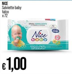 Offerta per Nice - Salviette Baby Talco a 1€ in Coop