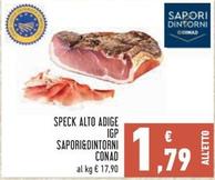 Offerta per Conad - Sapori&Dintorni Speck Alto Adige IGP a 1,79€ in Conad